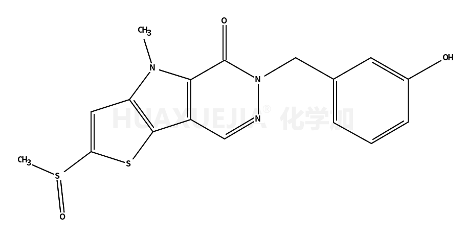 2-methylsulfinyl-4-methyl-6-[(3-hydroxyphenyl)methyl]-4H-thieno[3,2-b]pyrrole[3,2-d] pyridazinone