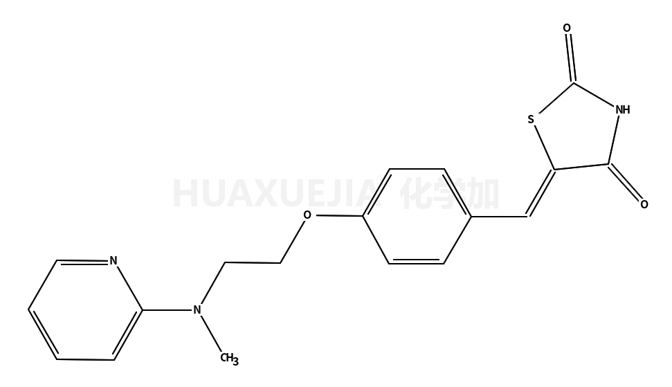 5-[[4-[2-(N-甲基-N-2-吡啶基)氨基]乙氧基]苯基]亚甲基]-2,4-噻唑烷二酮