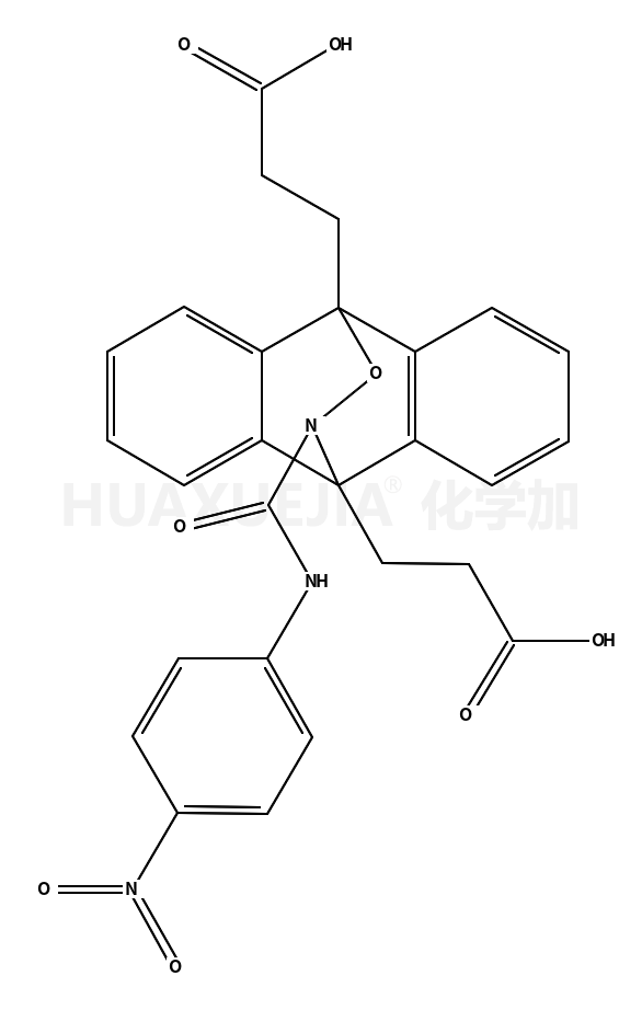 9,10-二氢-9,10-双(2-羧乙基)-N-(4-硝基苯基)-10,9-(环氧亚氨基)蒽-12-甲酰胺