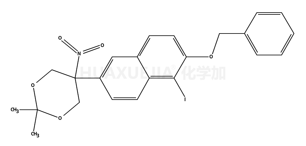 5-(6-苄氧基-5-碘-萘-2-基)-2,2-二甲基-5-硝基-1,3-二噁烷