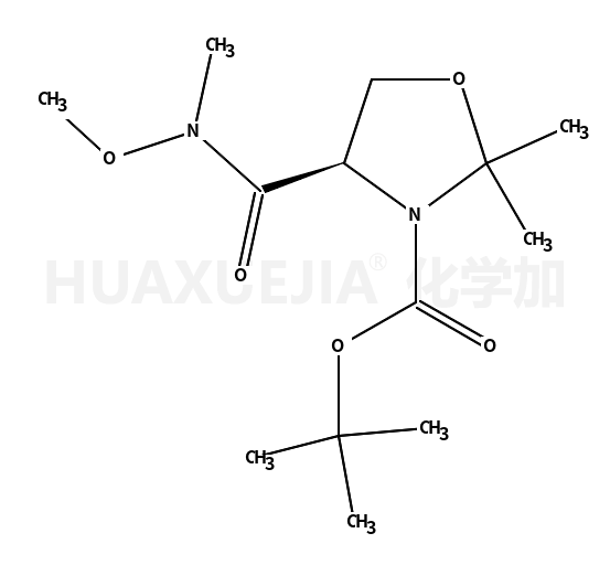 (S)-3-N-Boc-4-(甲氧基-甲基-氨基甲酰胺基)-2,2-二甲基噁唑烷
