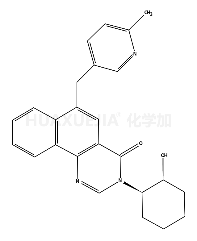 3-[(1S,2S)-2-Hydroxycyclohexyl]-6-[(6-methyl-3-pyridinyl)methyl]b enzo[h]quinazolin-4(3H)-one