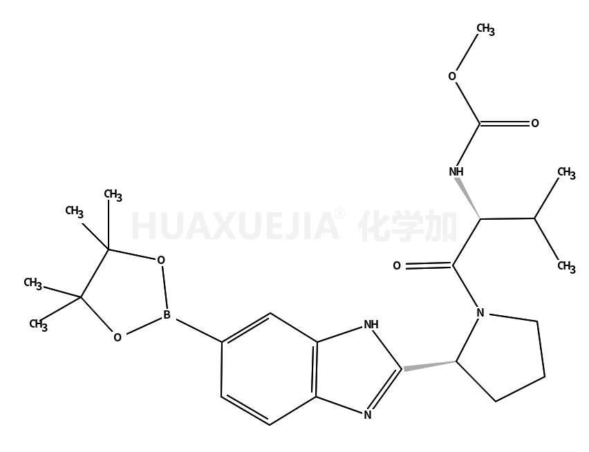 methyl ((S)-3-methyl-1-oxo-1-((S)-2-(6-(4,4,5,5-tetramethyl-1,3,2-dioxaborolan-2-yl)-3H-benzo[d]imidazol-2-yl)pyrrolidin-1-yl)butan-2-yl)carbamate