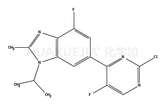 6-(2-氯-5-氟-嘧啶-4-基)-4-氟-1-异丙基-2-甲基-1H-苯并咪唑