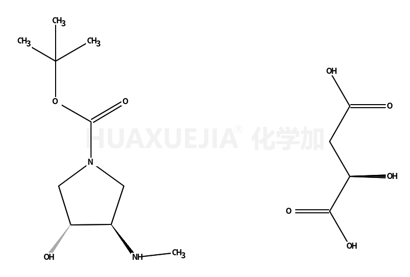 (3S,4S)-tert-Butyl 3-hydroxy-4-(methylamino)pyrrolidine-1-carboxylate (S)-2-hydroxysuccinate