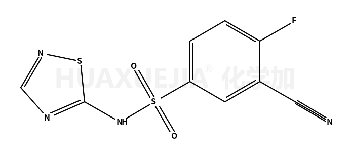 3-cyano-4-fluoro-N-(1,2,4-thiadiazol-5-yl)benzenesulfonamide
