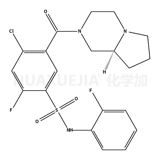4-氯-2-氟-N-(2-氟苯基)-5-[[(8aR)-六氢吡咯并[1,2-a]吡嗪-2(1H)-基]羰基]苯磺酰胺