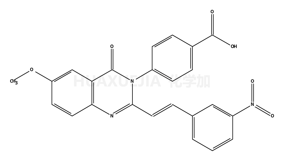 4-{6-Methoxy-2-[(E)-2-(3-nitrophenyl)vinyl]-4-oxo-3(4H)-quinazoli nyl}benzoic acid