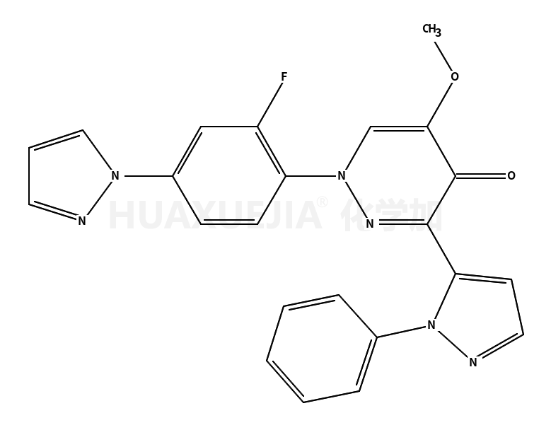 1-[2-氟-4-(1H-吡唑-1-基)苯基]-5-甲氧基-3-(1-苯基-1H-吡唑-5-基)哒嗪-4(1H)-酮