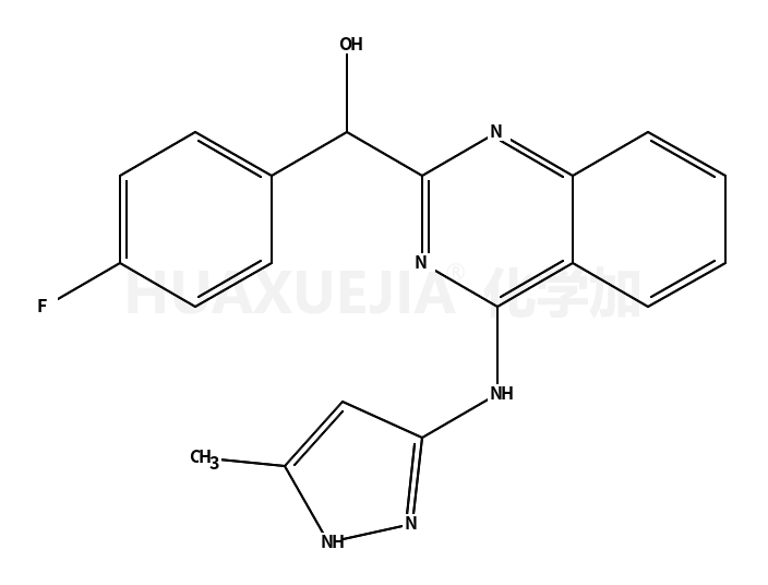 (4-氟苯基)(4-((5-甲基-1H-吡唑-3-基)氨基)喹唑啉-2-基)甲醇