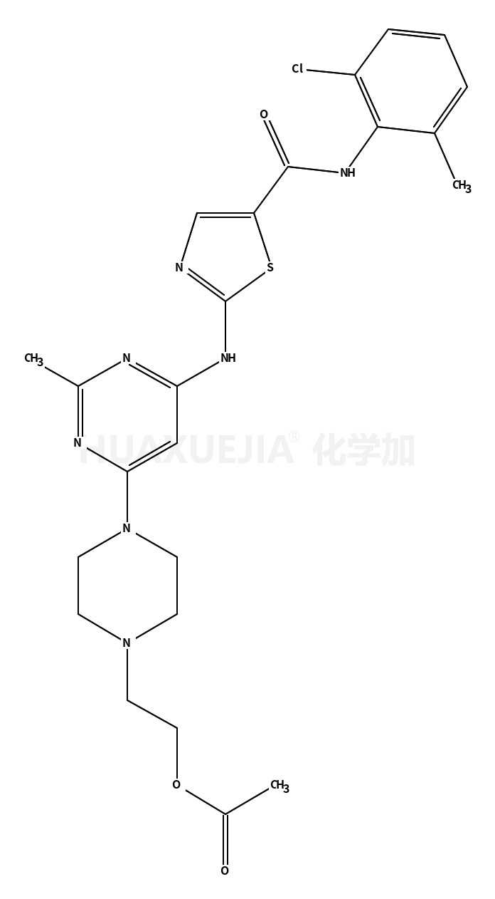 2-(4-(6-((5-((2-Chloro-6-methylphenyl)carbamoyl)thiazol-2-yl)amino)-2-methylpyrimidin-4-yl)piperazin-1-yl)ethyl acetate