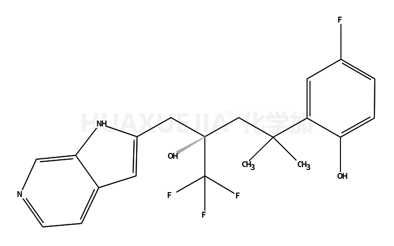 (Alphar)-alpha-[2-(5-氟-2-羟基苯基)-2-甲基丙基]-alpha-(三氟甲基)-1H-吡咯并[2,3-c]吡啶-2-乙醇