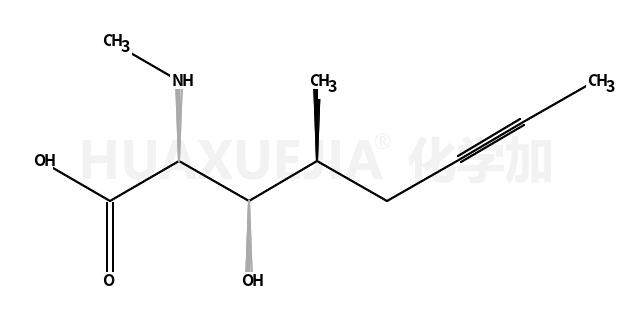 3-hydroxy-4-methyl-2-(methylamino)oct-6-ynoic acid