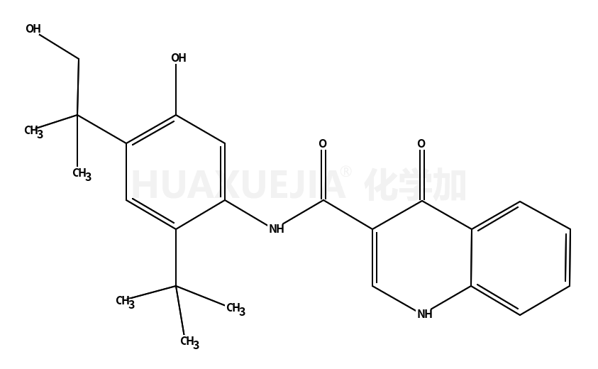 N-(2-(叔丁基)-5-羟基-4-(1-羟基-2-甲基丙烷-2-基)苯基)-4-氧代-1,4-二氢喹啉-3-羧酰胺