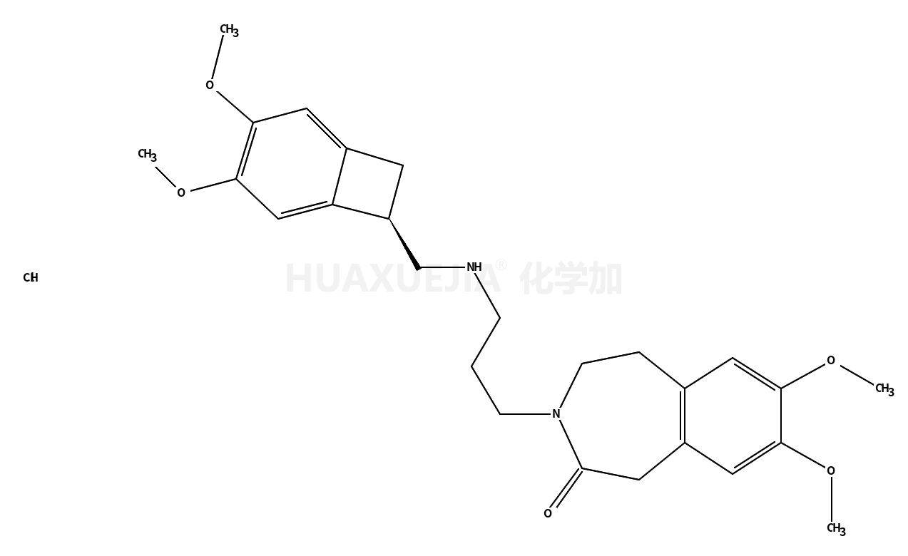 3-[3-[[(7S)-3,4-dimethoxy-7-bicyclo[4.2.0]octa-1,3,5-trienyl]methylamino]propyl]-7,8-dimethoxy-2,5-dihydro-1H-3-benzazepin-4-one,hydrochloride