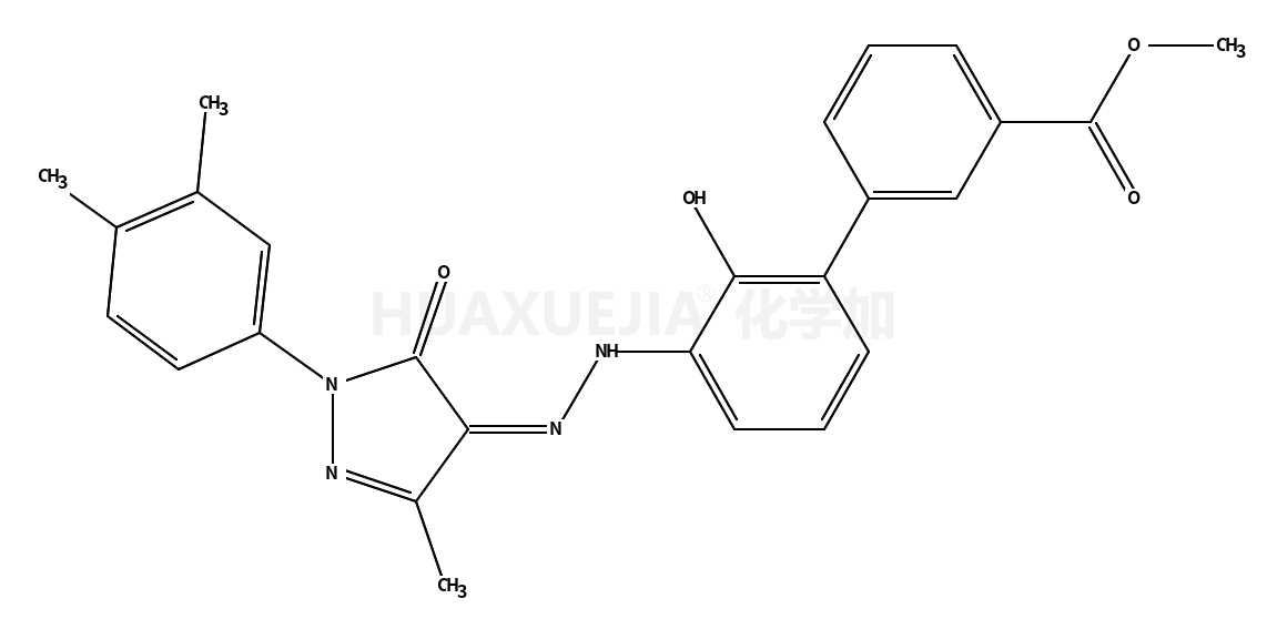 (Z)-methyl 3'-(2-(1-(3,4-dimethylphenyl)-3-methyl-5-oxo-1H-pyrazol-4(5H)-ylidene)hydrazinyl)-2'-hydroxybiphenyl-3-carboxylate