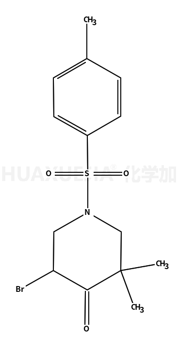 5-溴-3,3-二甲基-1-甲苯磺酰哌啶-4-酮