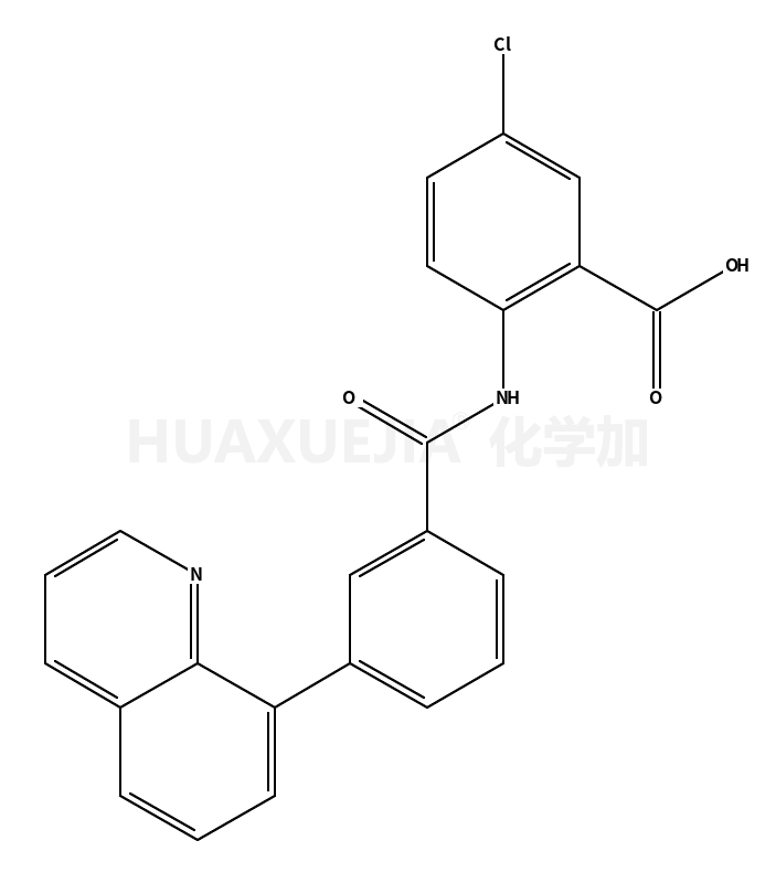 5-chloro-2-({[3-(quinolin-8-yl)phenyl]carbonyl}amino)benzoic acid