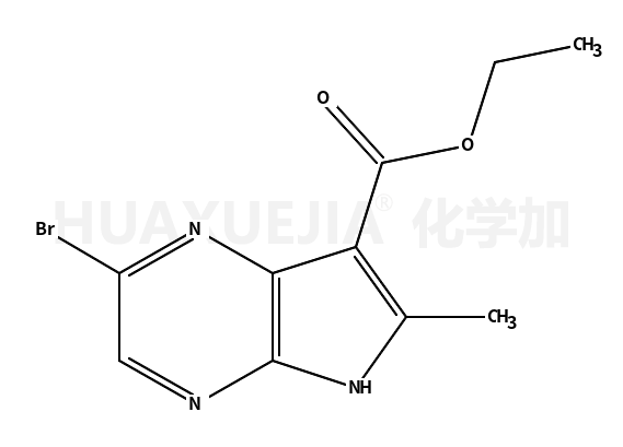 2-溴-6-甲基-5H-吡咯并[2,3-b]吡嗪-7-羧酸乙酯