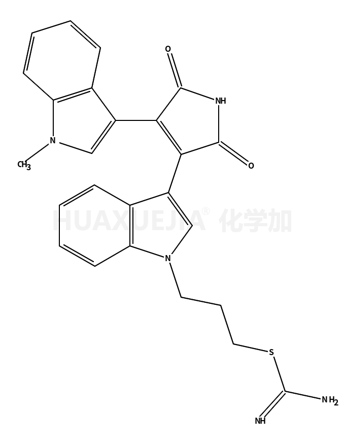 3-{3-[4-(1-甲基-1H-吲哚-3-基)-2,5-二羰基-2,5-二氢-1H-吡咯-3-基]-1H-吲哚-1-基}丙基氨基甲酰亚胺基硫酸酯