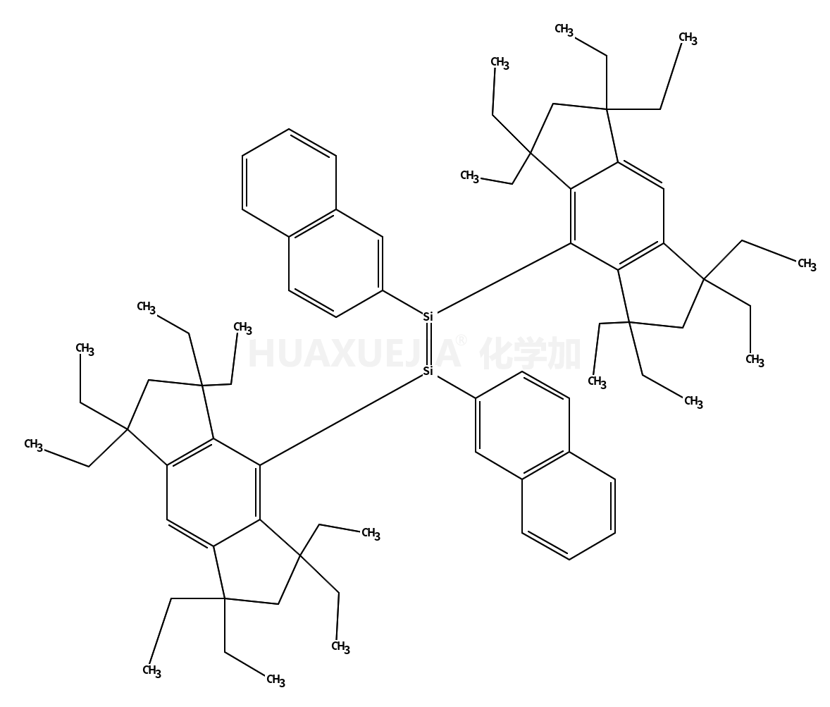 (E)-1,2-双(2-萘基)-1,2-双(1,1,3,3,5,5,7,7-八乙基-1,2,3,5,6,7-六氢二环戊二烯并苯-4-基)二硅烯