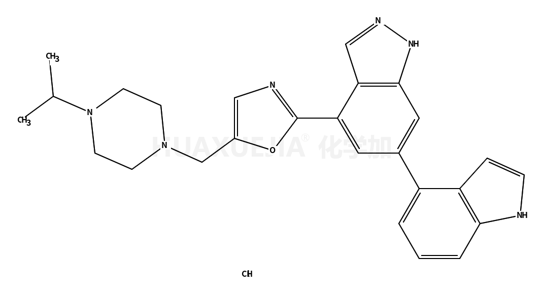 2-(6-(1H-Indol-4-yl)-1H-indazol-4-yl)-5-((4-isopropylpiperazin-1-yl)methyl)oxazole hydrochloride