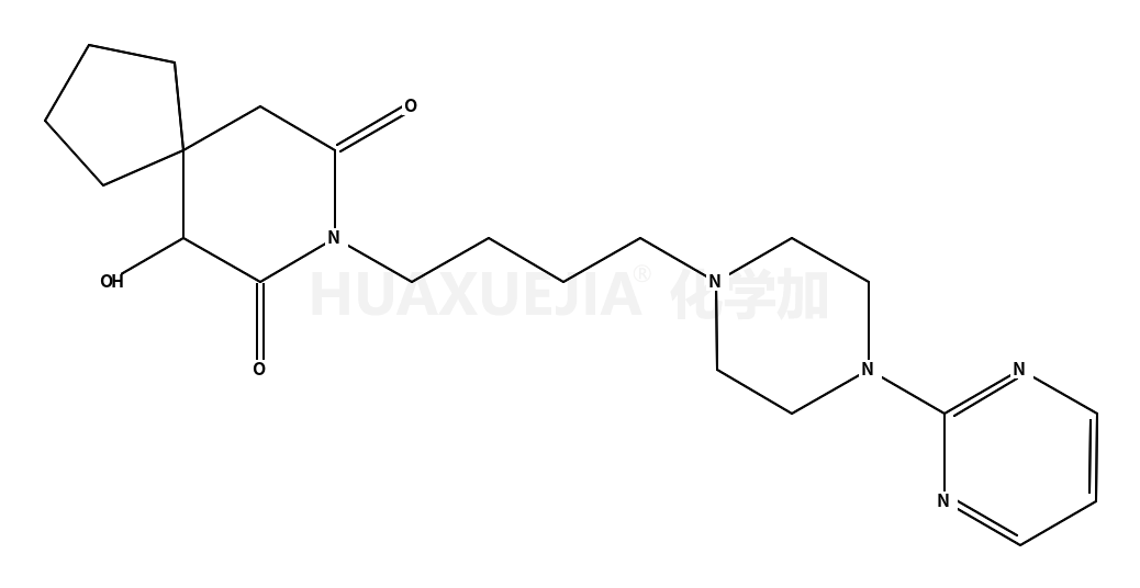 6-羟基-8-[4-(嘧啶-2-基)-1-哌嗪基丁基]-8-氮杂螺[4,5]癸烷-7,9-二酮