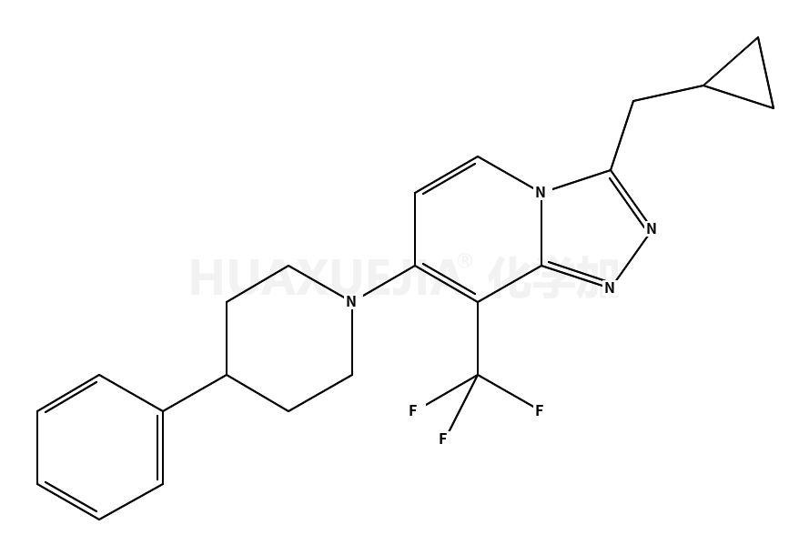 3-(环丙基甲基)-7-(4-苯基哌啶-1-基)-8-(三氟甲基)-[1,2,4]噻唑并[4,3-a]吡啶
