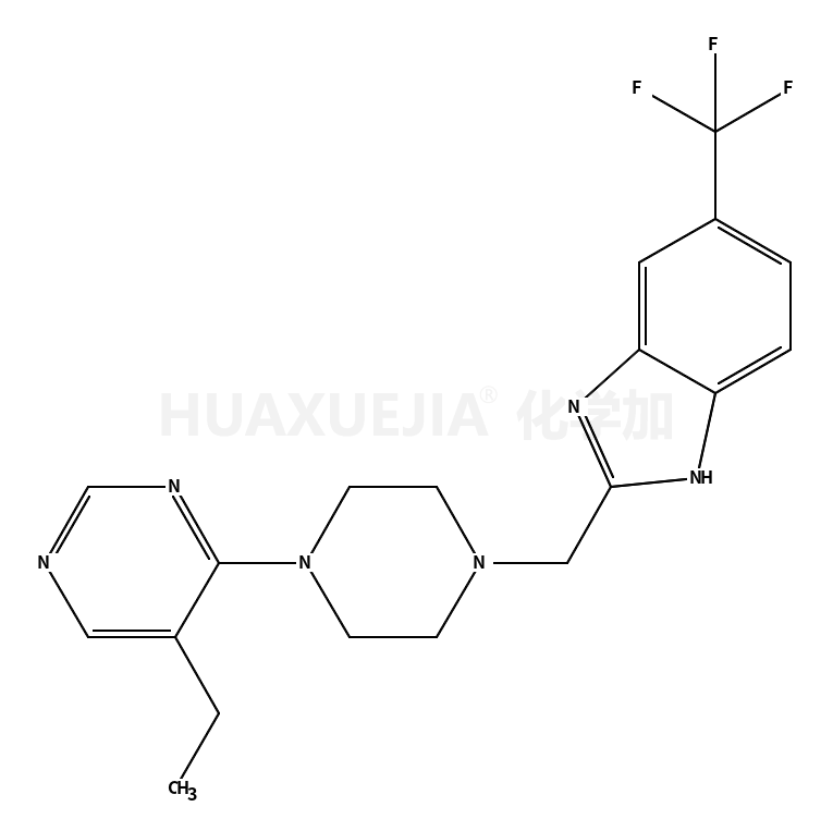 2-[[4-(5-ethylpyrimidin-4-yl)piperazin-1-yl]methyl]-6-(trifluoromethyl)-1H-benzimidazole