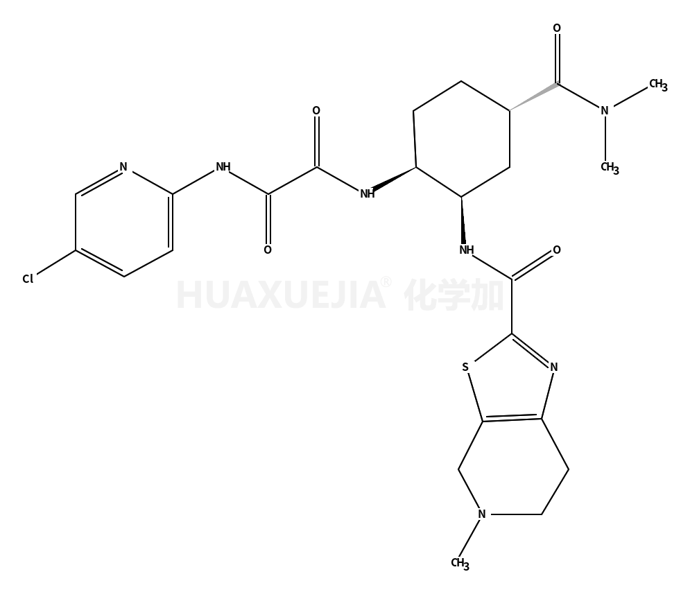 N1-(5-Chloropyridin-2-yl)-N2-((1R,2S,4R)-4-(dimethylcarbamoyl)-2-(5-methyl-4,5,6,7-tetrahydrothiazolo[5,4-c]pyridine-2-carboxamido)cyclohexyl)oxalamide