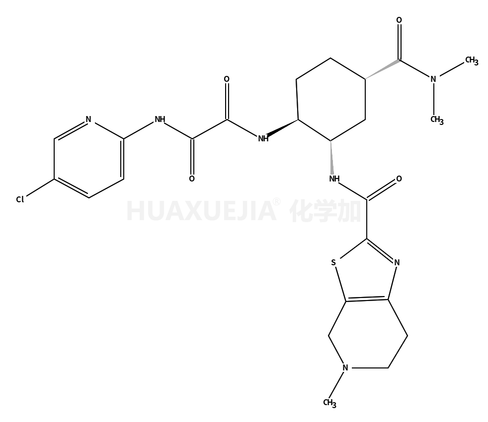 N1-(5-Chloropyridin-2-yl)-N2-((1R,2R,4R)-4-(dimethylcarbamoyl)-2-(5-methyl-4,5,6,7-tetrahydrothiazolo[5,4-c]pyridine-2-carboxamido)cyclohexyl)oxalamide