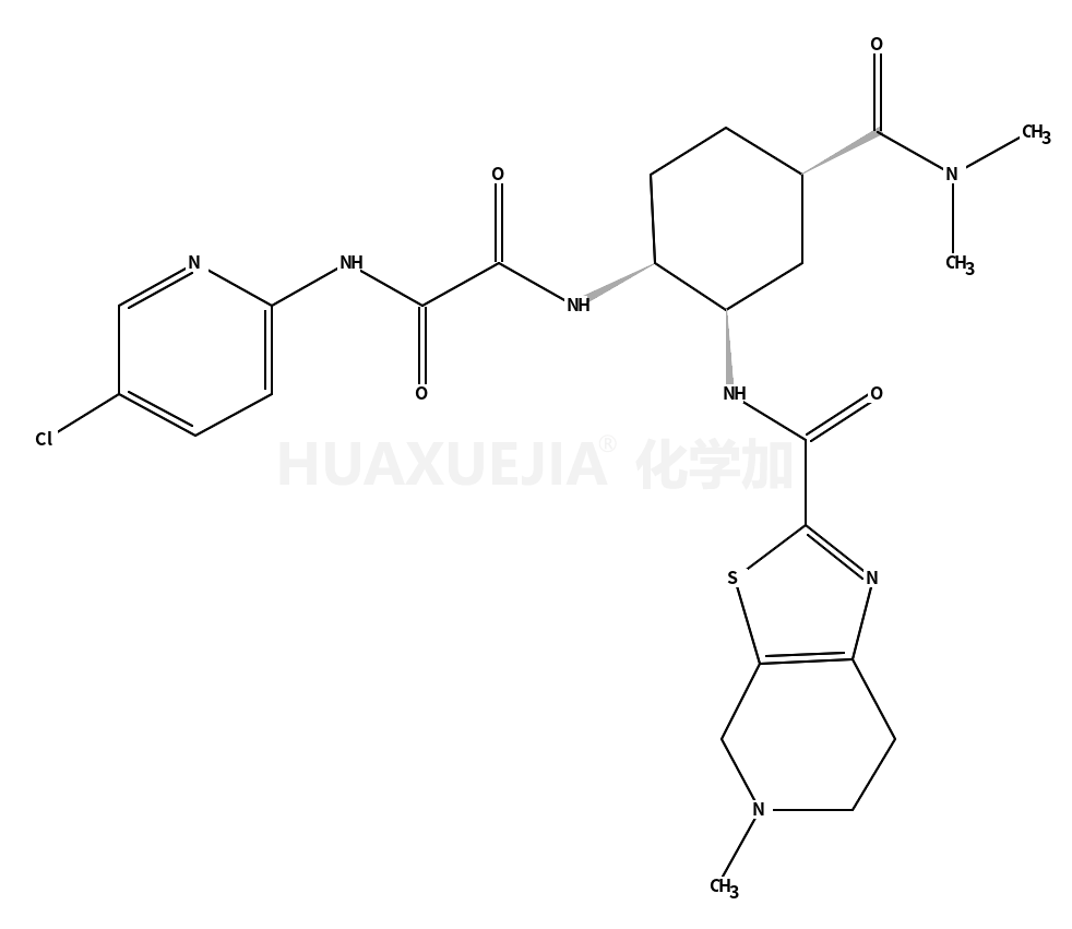 N1-(5-Chloropyridin-2-yl)-N2-((1S,2R,4R)-4-(dimethylcarbamoyl)-2-(5-methyl-4,5,6,7-tetrahydrothiazolo[5,4-c]pyridine-2-carboxamido)cyclohexyl)oxalamide