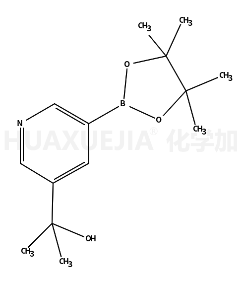 2-(5-(4,4,5,5-四甲基-1,3,2-二氧硼戊烷-2-基)吡啶-3-基)丙-2-醇