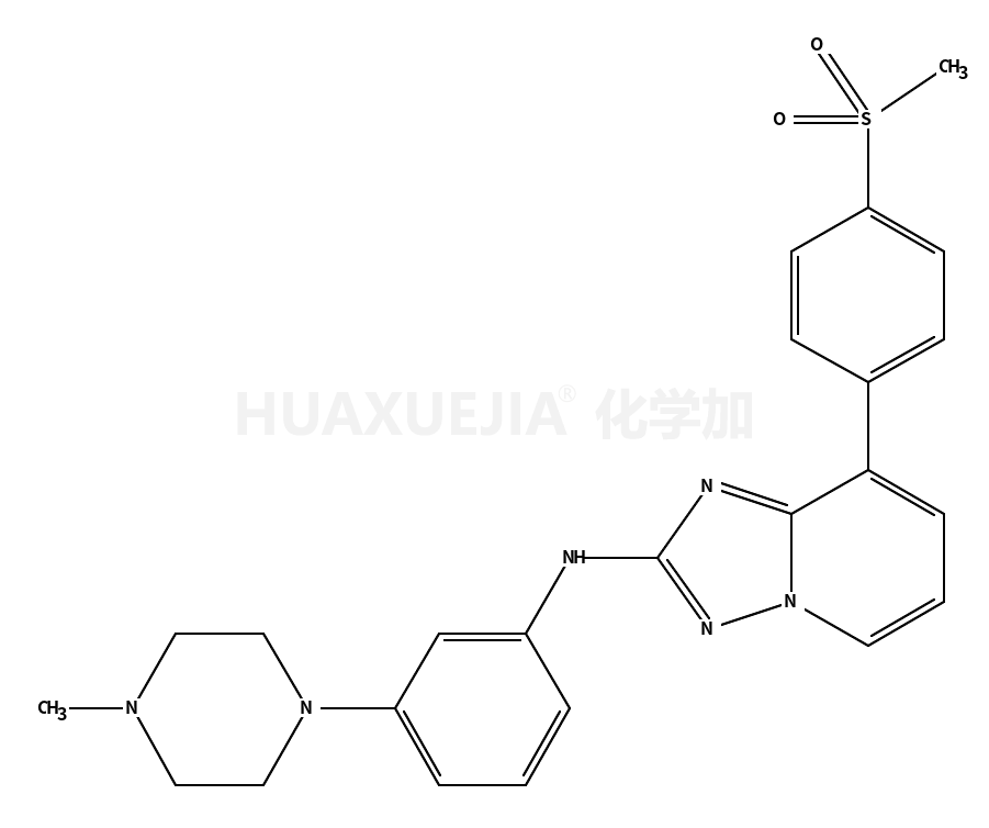 N-[3-(4-methylpiperazin-1-yl)phenyl]-8-(4-methylsulfonylphenyl)-[1,2,4]triazolo[1,5-a]pyridin-2-amine