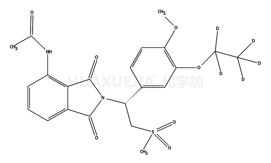 (S)-N-(2-(2-(methylsulfonyl)-1-(3-(ethoxy-d5)-4-(methoxy)phenyl)ethyl)-1,3-dioxoisoindolin-4-yl)acetamide