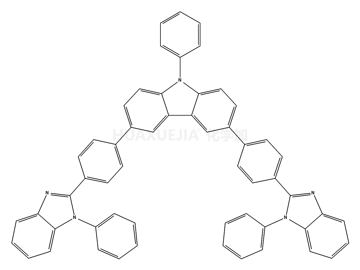 9-苯基-3,6-二[4-(1-苯基-1H-苯并咪唑-2-基)苯基]-9H-咔唑