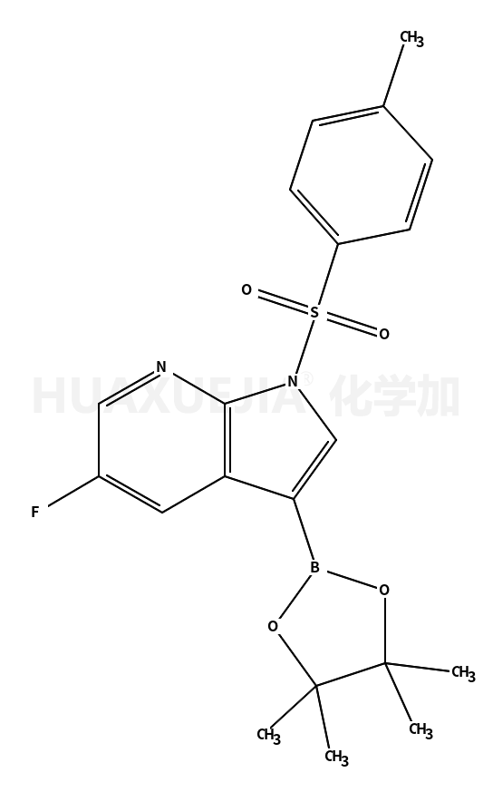 5-fluoro-1-(p-tolylsulfonyl)-3-(4,4,5,5-tetramethyl-1,3,2-dioxaborolan-2-yl)pyrrolo[2,3-b]pyridine