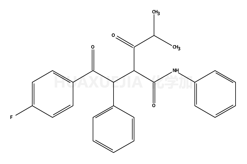 2-(2-(4-Fluorophenyl)-2-oxo-1-phenylethyl)-4-methyl-3-oxo-N-phenylpentanamide