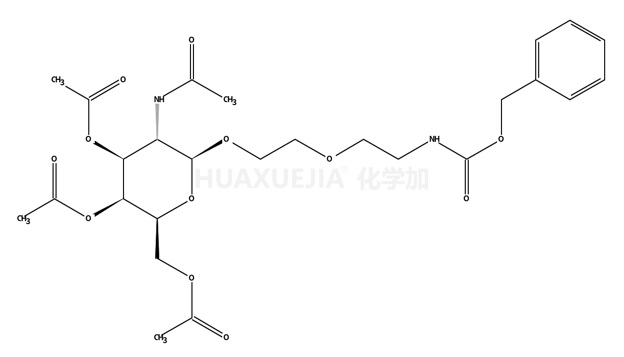 2-乙酰氨基-3,4,6-三-O-乙酰基-1-O-[(N-Cbz-氨基乙氧基)乙氧基] -2-脱氧-β-D-吡喃半乳糖