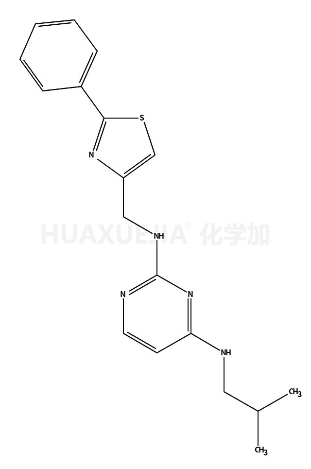 N4-异丁基-N2-((2-苯基噻唑-4-基)甲基)嘧啶-2,4-二胺