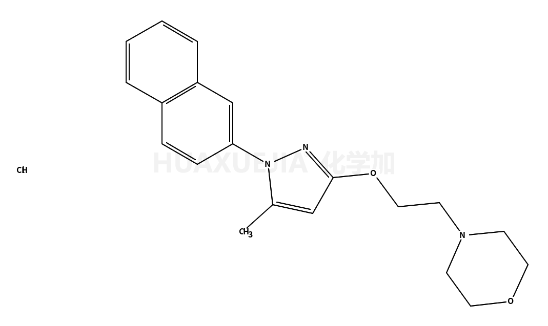 4-[2-[[5-甲基-1-(2-萘基)-1H-吡唑-3-基]氧基]乙基]吗啉盐酸盐(1:1)