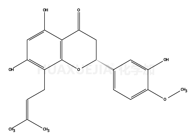 5,7,3'-三羟基-4'-甲氧基-8-异戊烯基黄烷酮