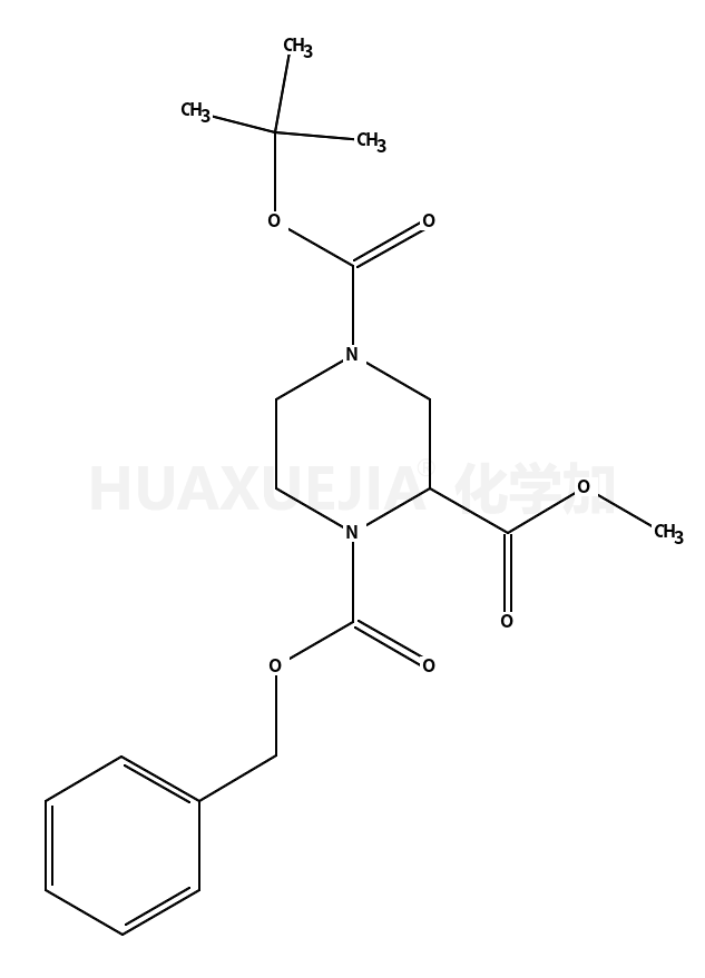 (+/-)-1-苄氧羰基-4-Boc-哌嗪-2-羧酸甲酯
