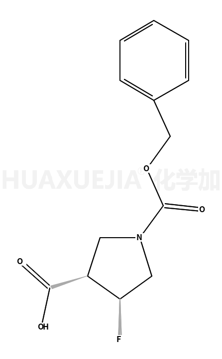 (3R,4S)-1-((Benzyloxy)carbonyl)-4-fluoropyrrolidine-3-carboxylic acid