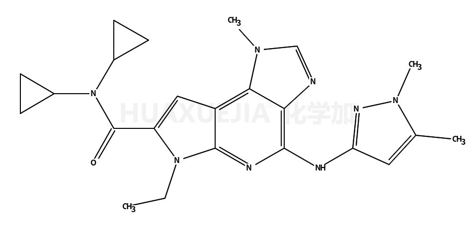 N,N-dicyclopropyl-4-(1,5-dimethyl-1H-pyrazol-3-ylamino)-6-ethyl-1-methyl-1,6-dihydroimidazo[4,5-d]pyrrolo[2,3-b]pyridine-7-carboxamide