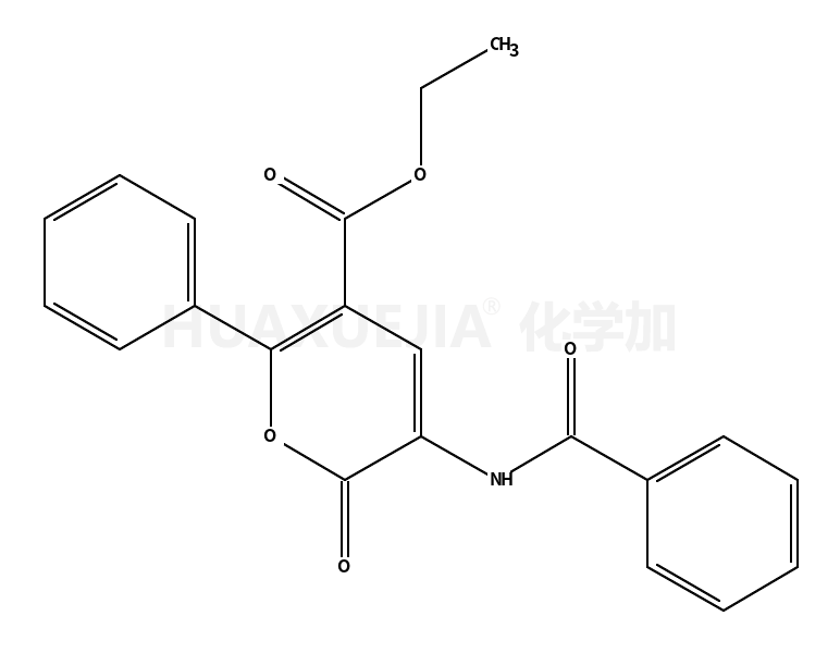 ethyl 5-benzamido-6-oxo-2-phenylpyran-3-carboxylate