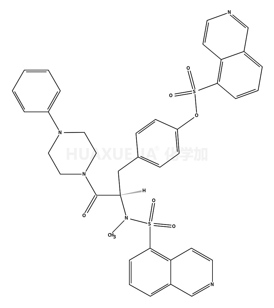 1-[N,O-二(5-异喹啉磺酰基)-N-甲基-L-型酪氨酸]-4-苯基哌嗪