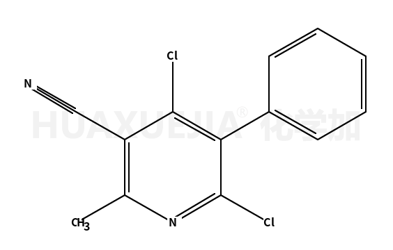 3-氰基-4,6-二氯-2-甲基-5-苯基吡啶