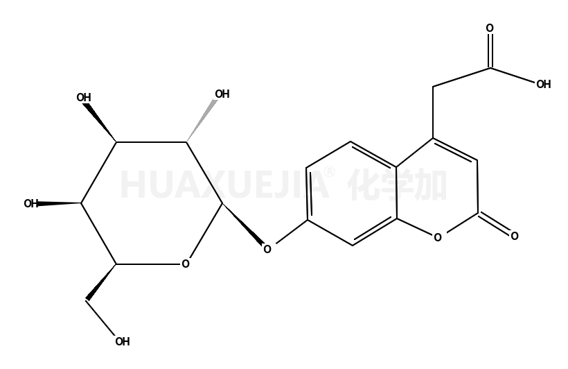 2-[2-oxo-7-[(2S,3R,4S,5R,6R)-3,4,5-trihydroxy-6-(hydroxymethyl)oxan-2-yl]oxychromen-4-yl]acetic acid
