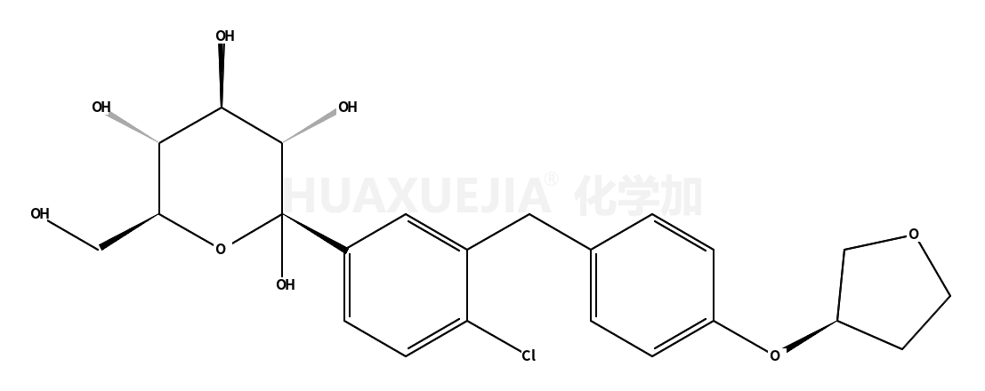 1-C-[4-氯-3-[[4-[[(3S)-四氢-3-呋喃基]氧基]苯基]甲基]苯基]-α-D-吡喃葡萄糖